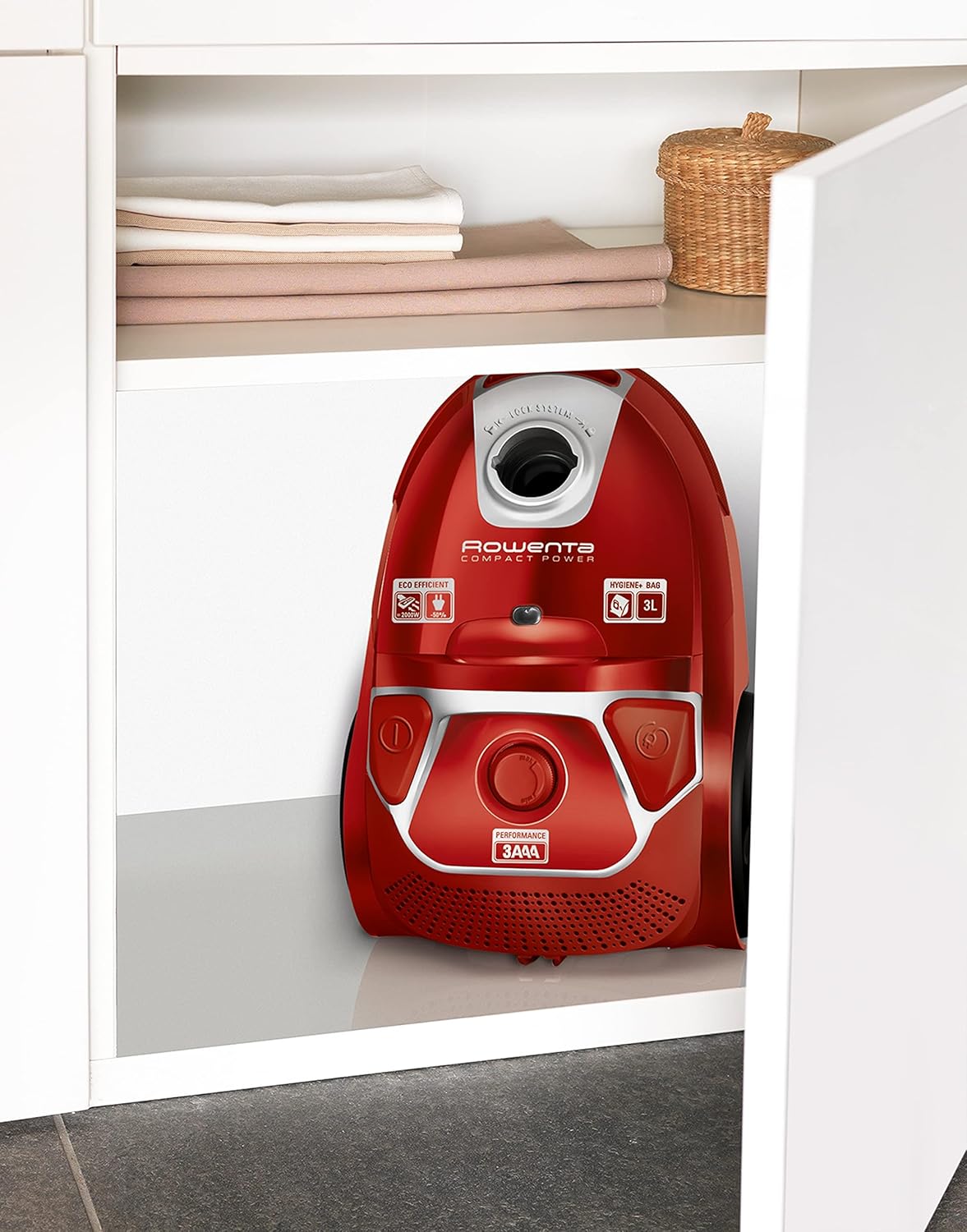 RO3953 Compact Power Staubsauger mit Beutel, RO3953_rot