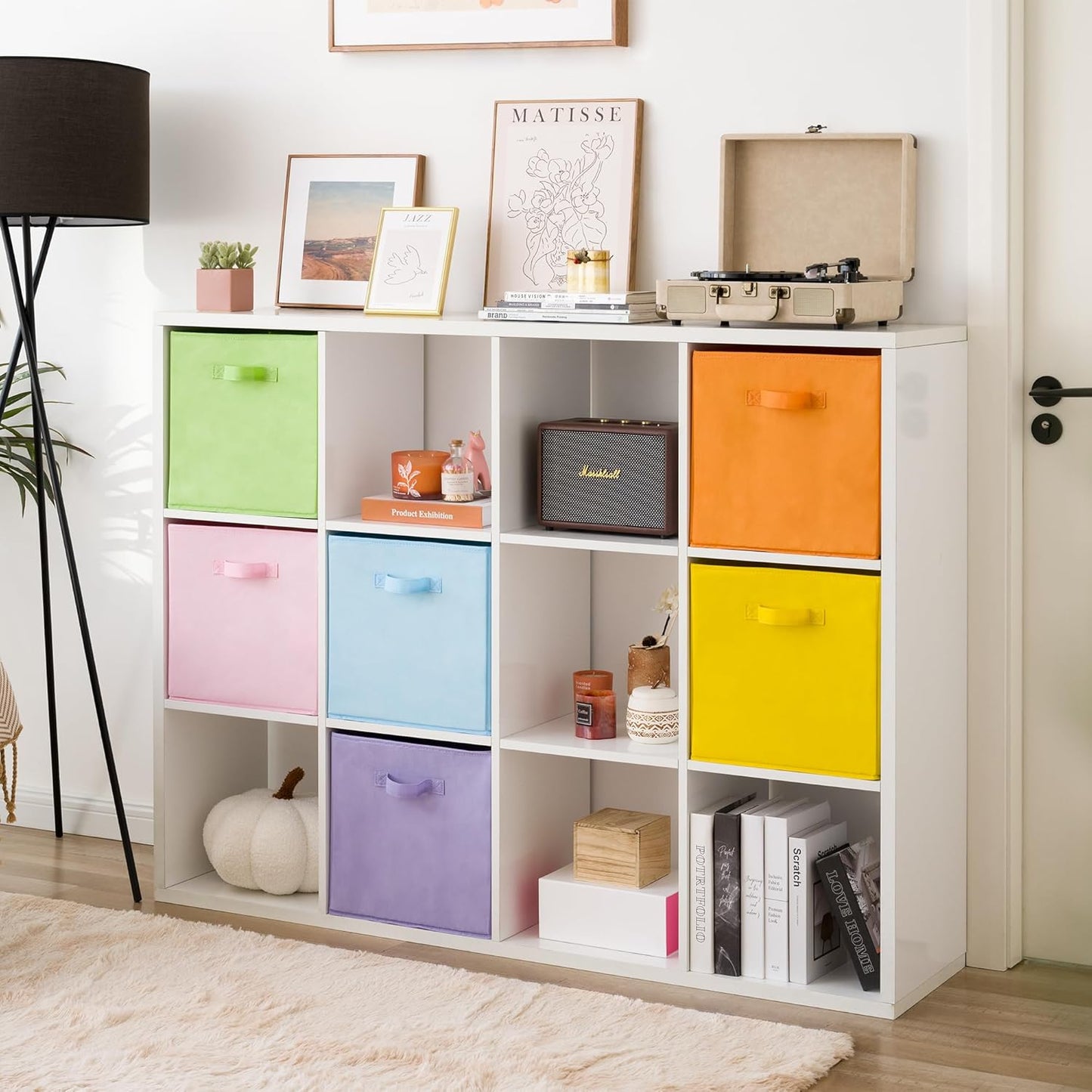 Aufbewahrungsbox aus Stoff, Bunt 33 x 33 x 32.4 cm