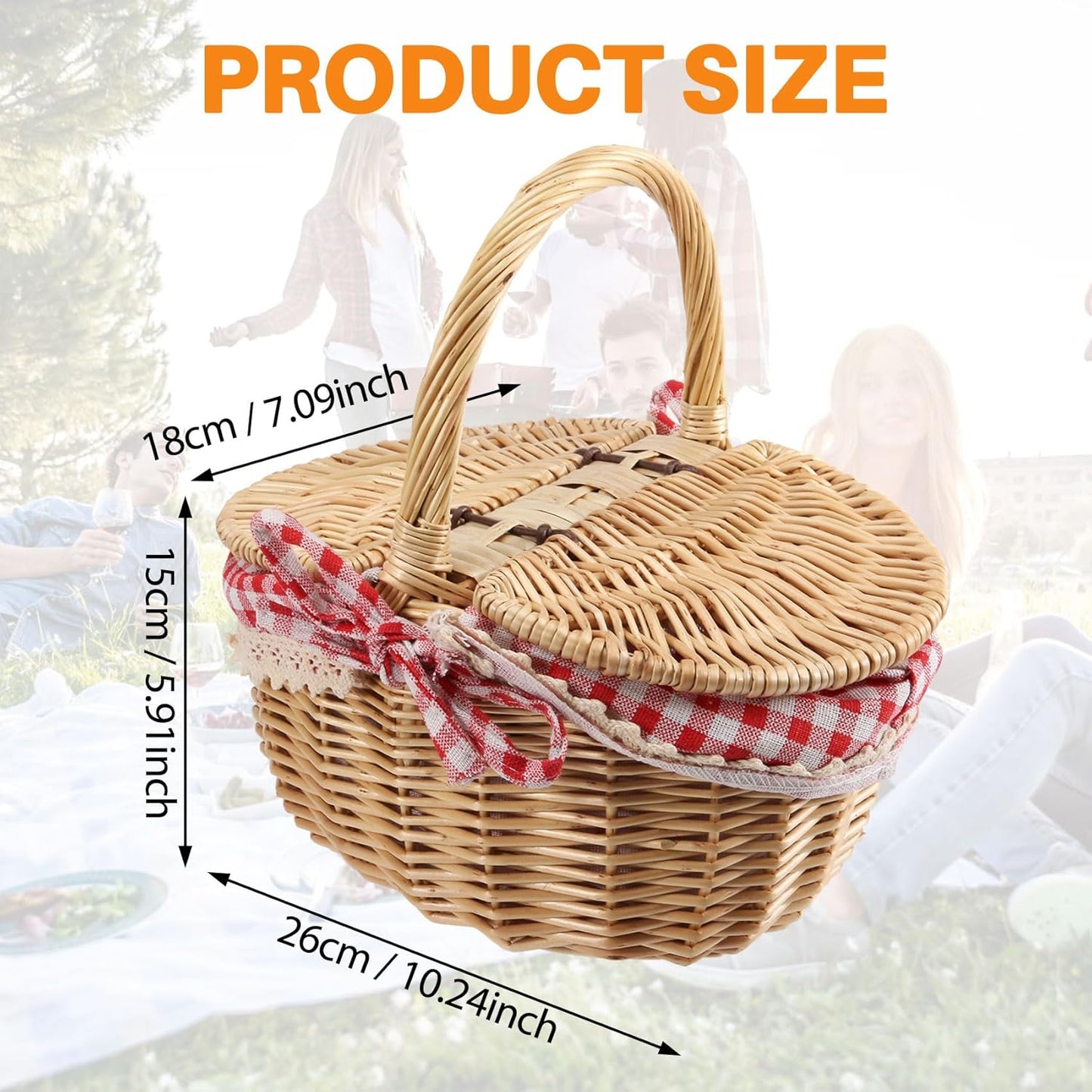 Picknickkorb mit Deckel