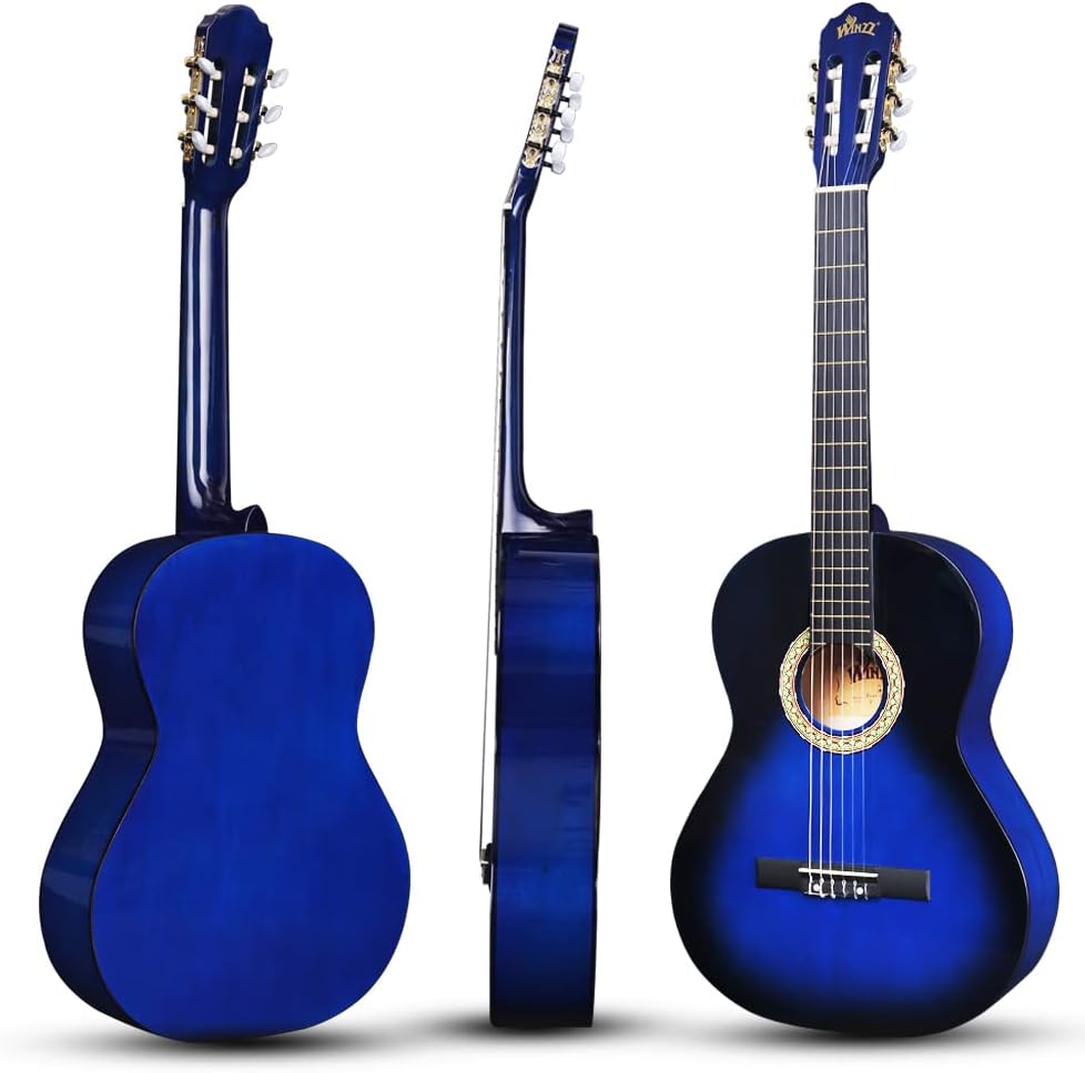 Konzertgitarre 4/4 Anfänger Set, Blau