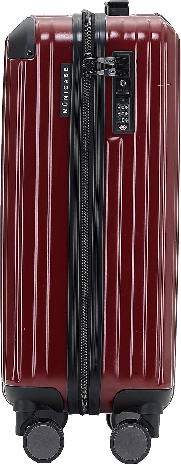 Hartschalen-Koffer Boardcase M816 mit TSA-Schloss, Weinrot