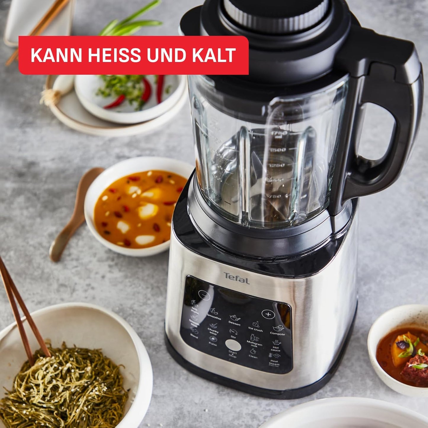 Hochgeschwindigkeits-Standmixer BL83SD30 mit Kochfunktion, 10 Programme, PerfectMix Cook | 1400 W | 2L