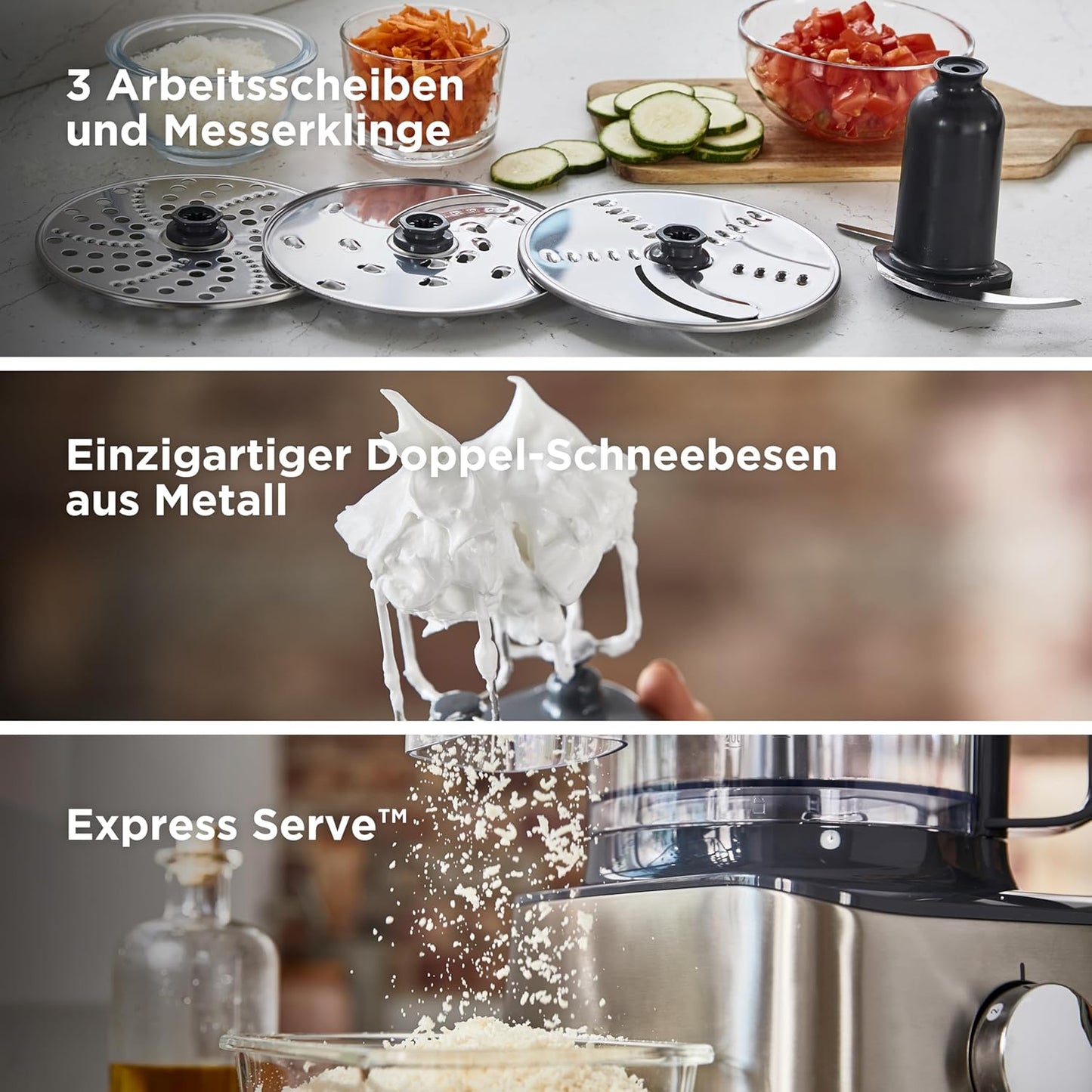 MultiPro Küchenmaschine mit Mixaufsatz & Würfelschneider, Multipro Compact, 800W , 12Zbh