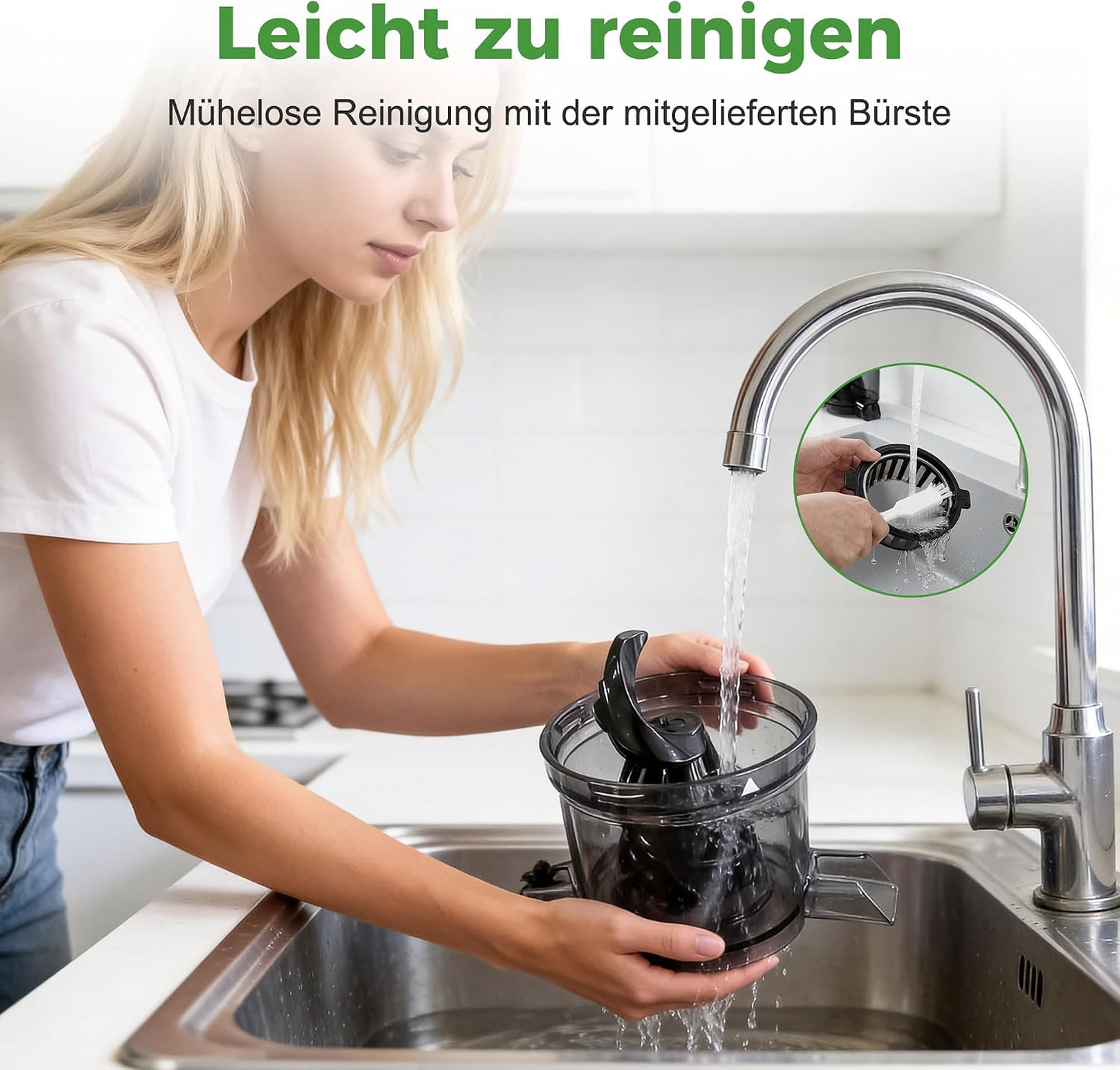 Slow Juicer mit grossem Einfüllschacht