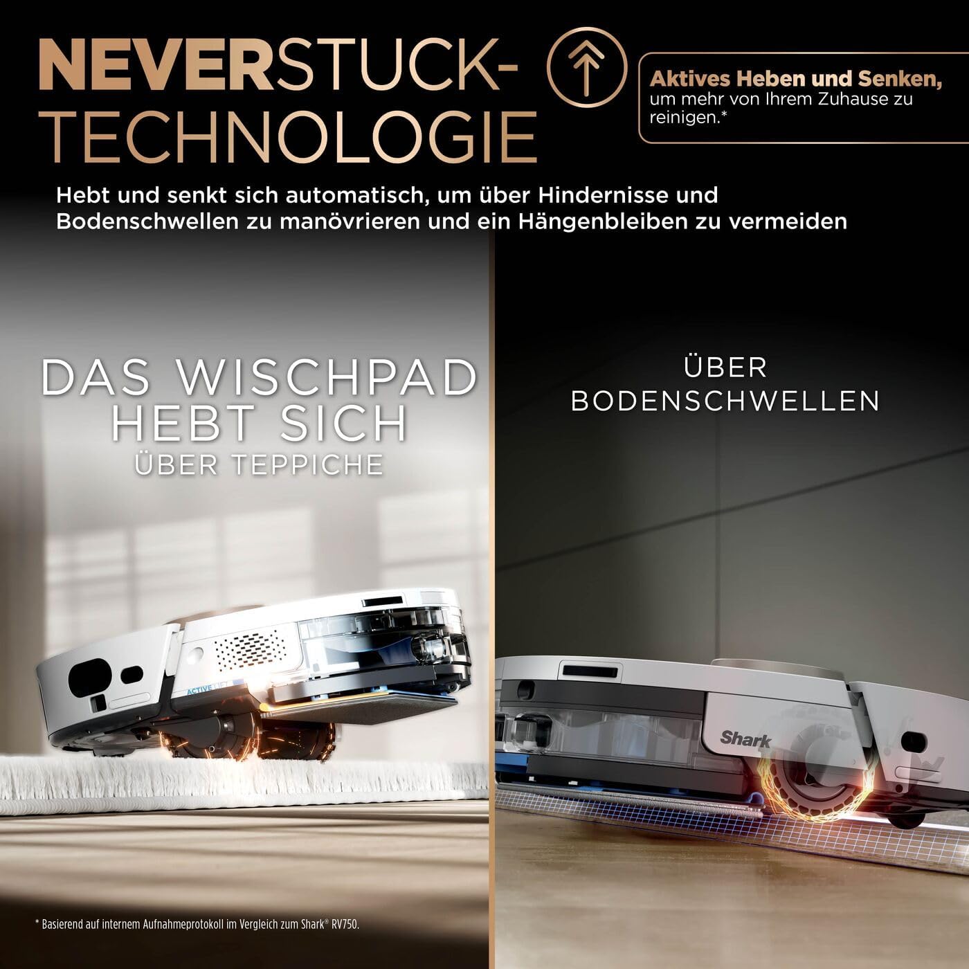 PowerDetect Saugwischroboter, 2 Bürsten / Anti-Micro Pads / 1 Kapsel