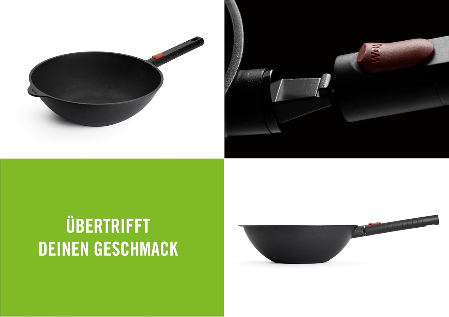 Wok- und Rührpfanne, Ø 30 cm, 10 cm hoch