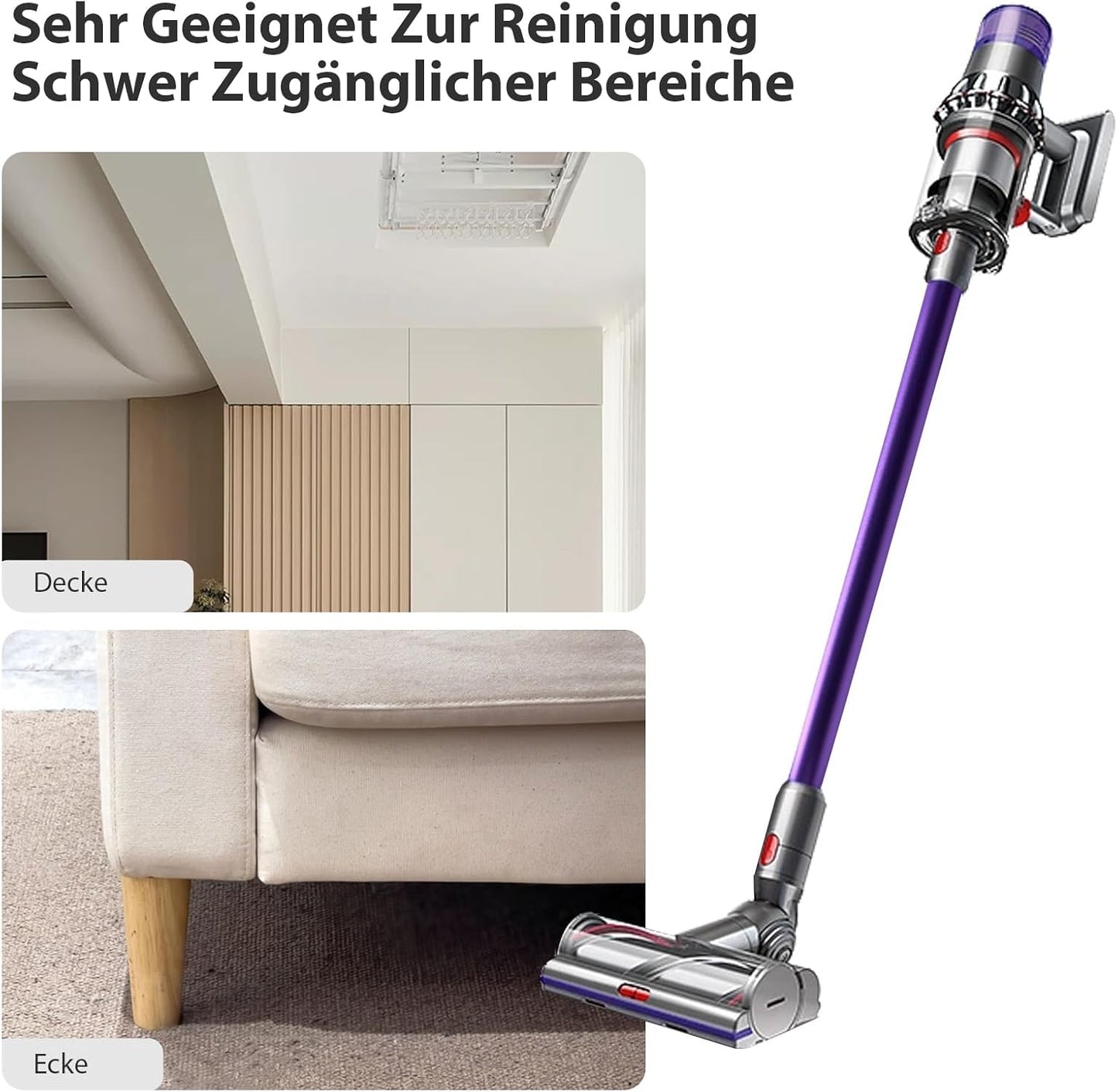 Verlängerungsrohr für Dyson Staubsauger, Lila