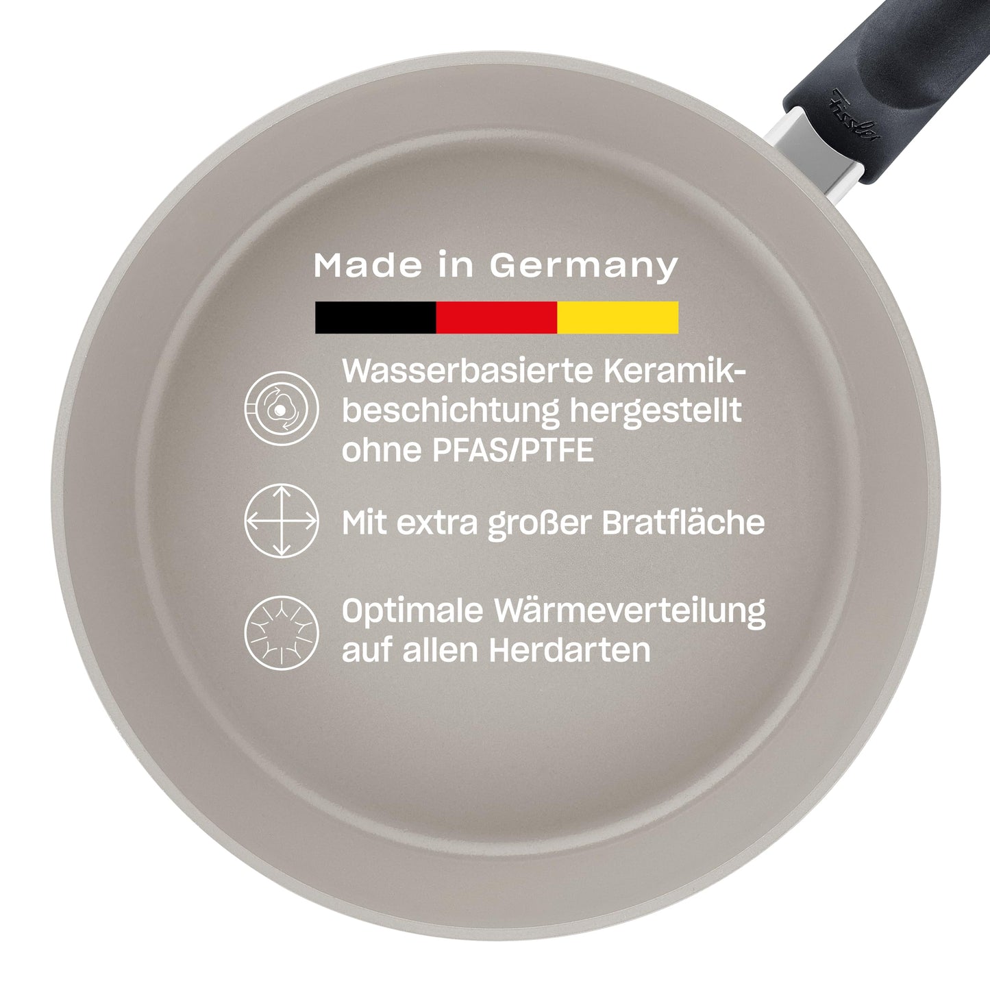Ceratal Comfort Keramik-Bratpfanne (20 cm) Induktion, 20 cm Grau