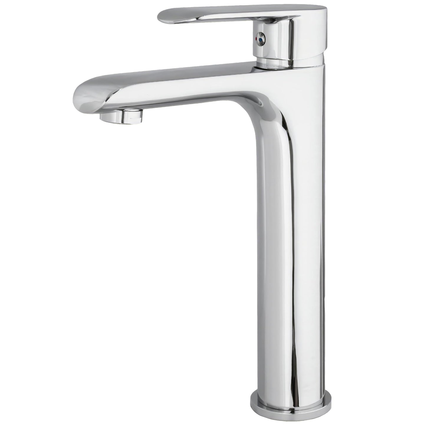 Einhebel-Waschtischmischer, Wassersparer, Turia-Serie, Verchromt Hoch
