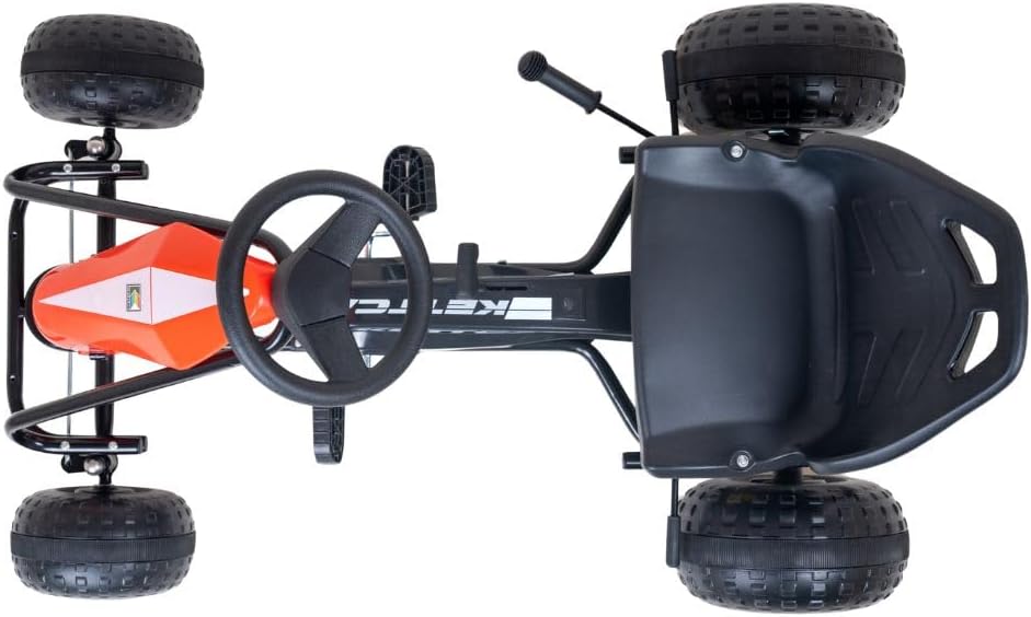 Kettcar Turbo Go-Kart mit Handbremse, Rot