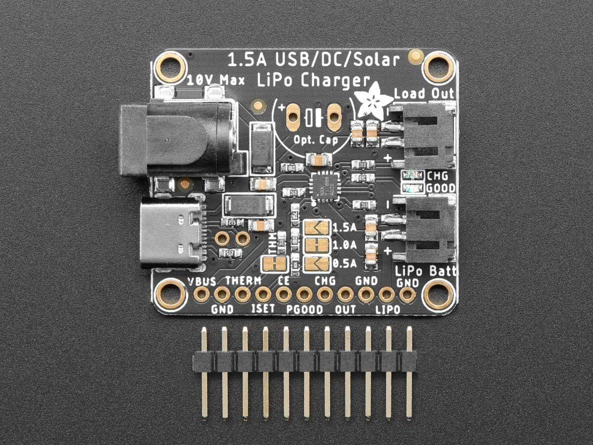 Universal USB/DC/Solar Ladegerät für Lithium-Batterien