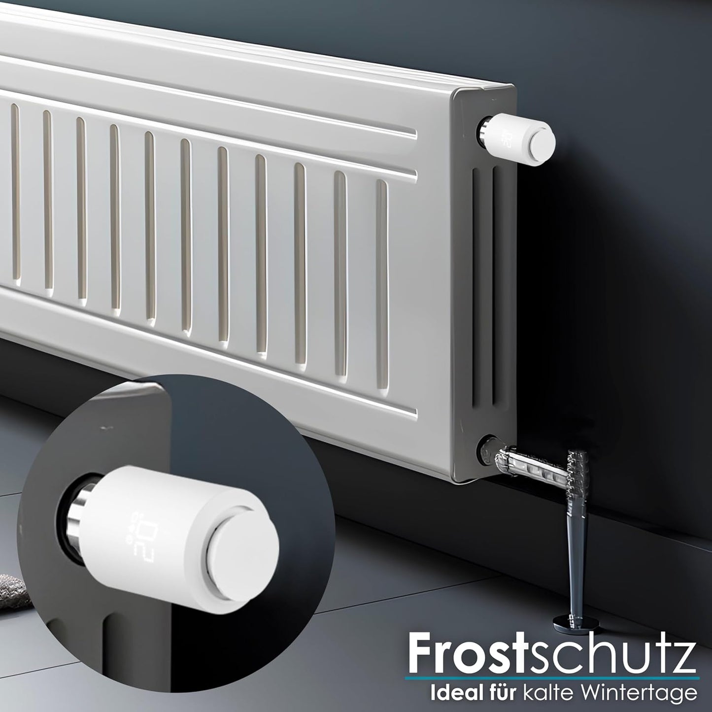 Smartes Heizungsthermostat Zigbee