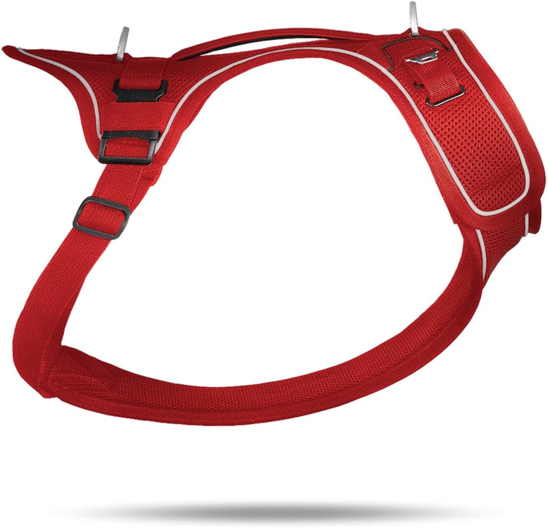 Belka Harness Hundegeschirr, verstellbar, reflektierend, inkl. DogFinder ID, S, Red