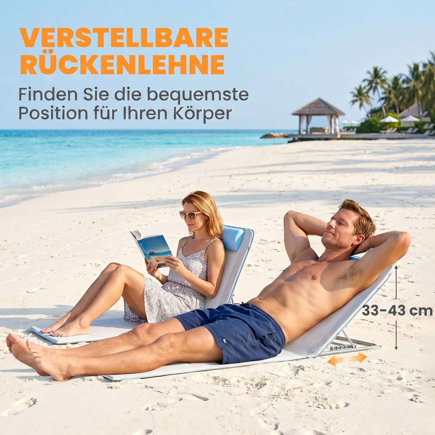 Strandliege, Beige