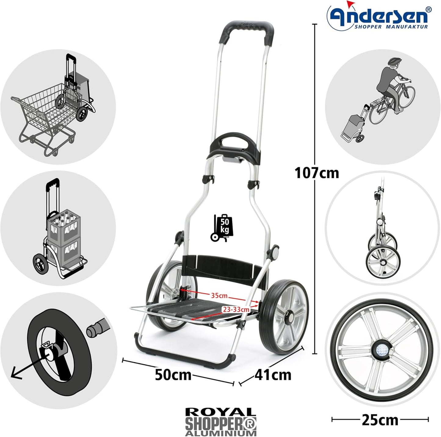 Royal Shopper 360° - Klappbarer Einkaufstrolley, Mole 2