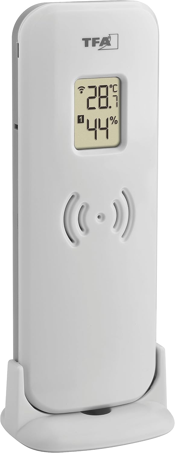 Digitale Funk-Wetterstation mit Aussensensor, Anthrazit