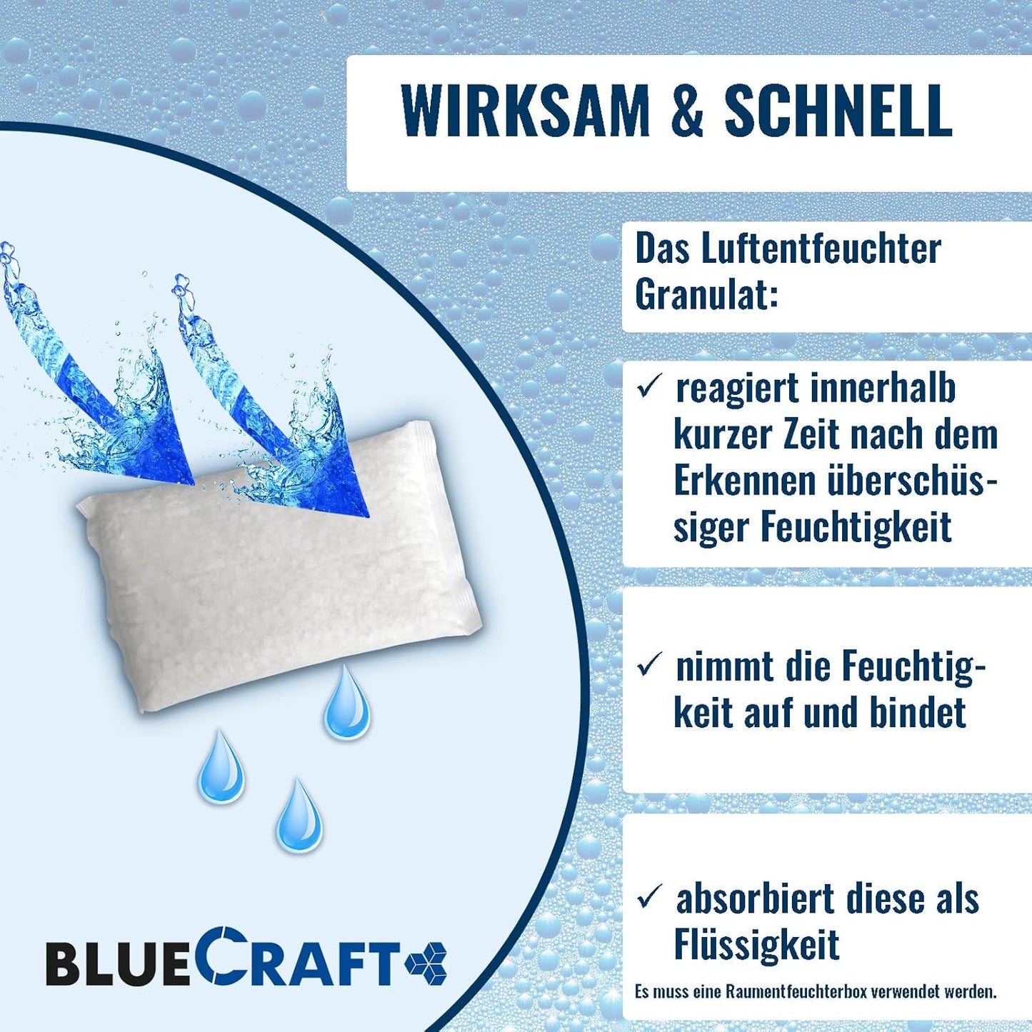 10x Luft-Entfeuchter Granulat im Vliesbeutel, 10x 1kg