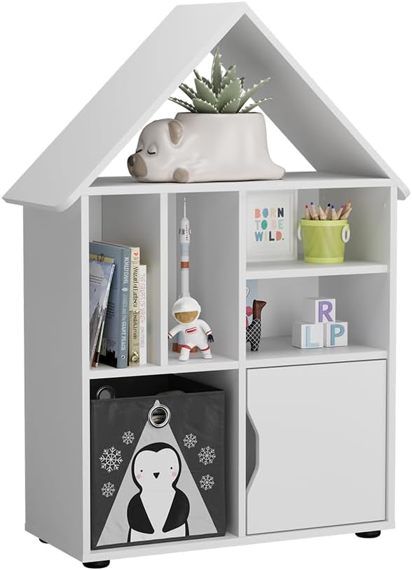 Kinderregal Estell, Weiss 112 cm, ohne Türen
