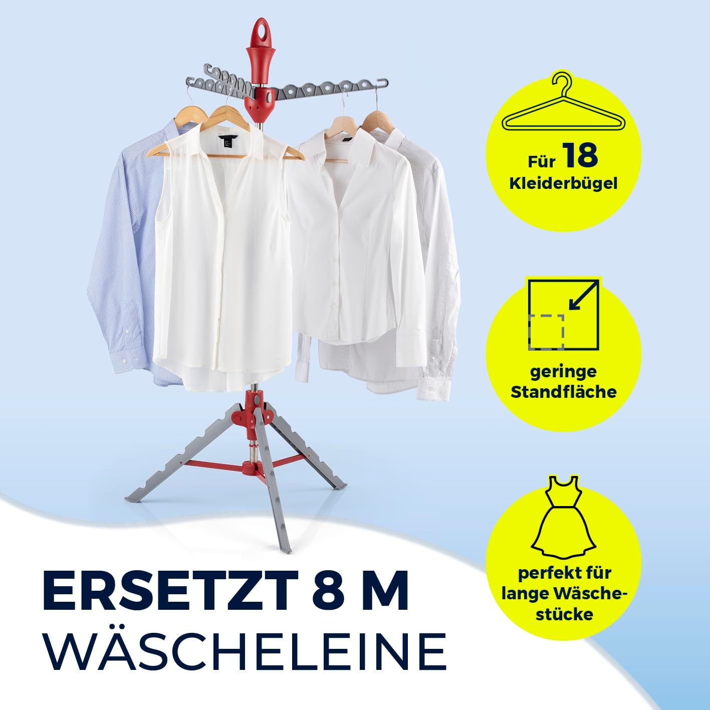Wäscheständer Vario zusammenklappbar, Wäscheständer Vario