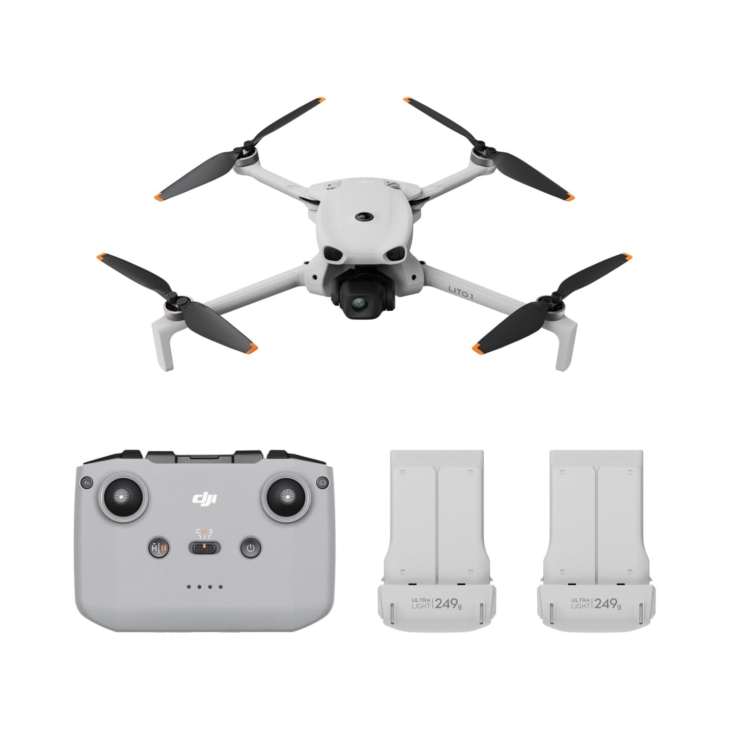 Lito 1 Combo Drohne mit 4K Kamera & 2 Akkus, DJI Lito 1 Combo mit zwei Akkus (DJI RC-N3)