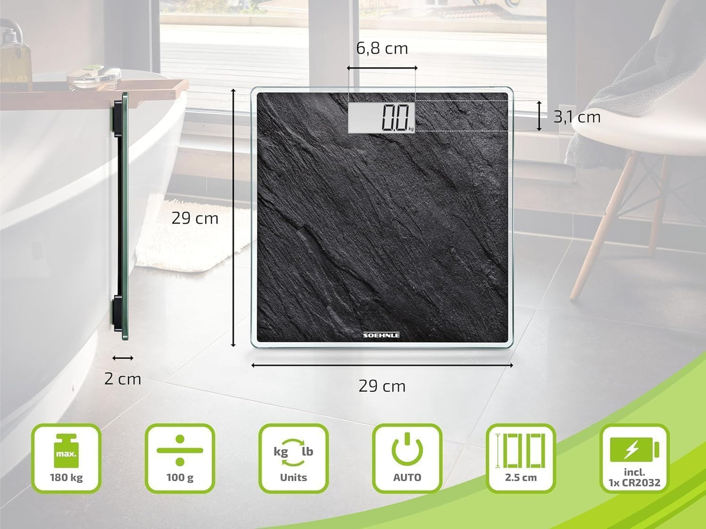 Style Sense Compact 300 Slate, Schwarz