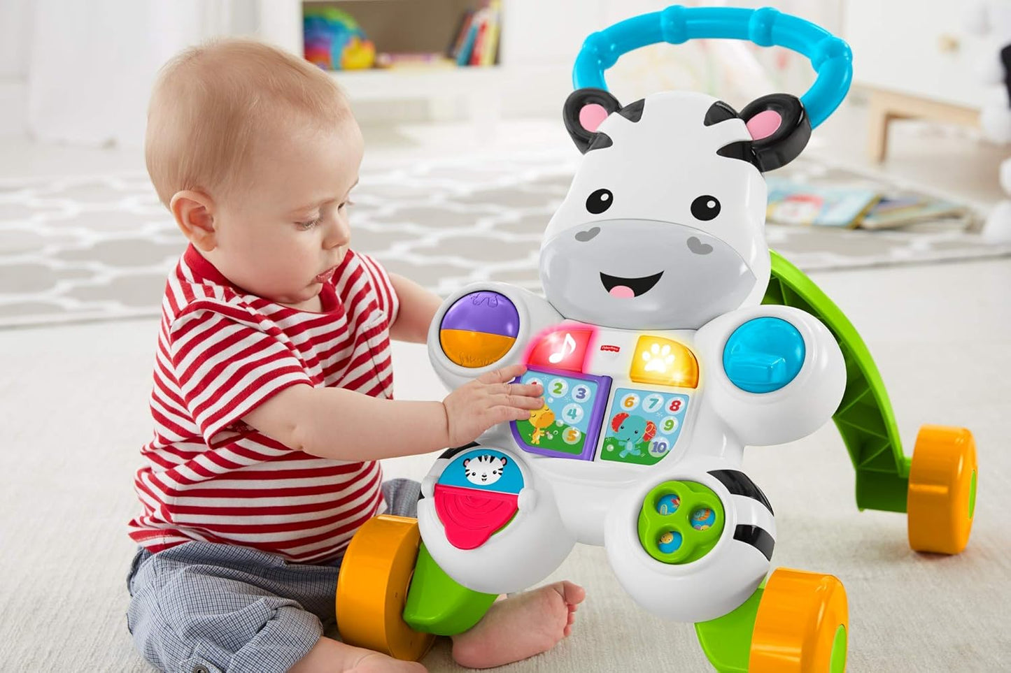Lauflernwagen Zebra, Französisch - Reduzierte Verpackung