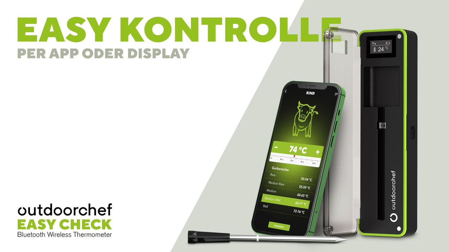 Easy Check Bluetooth Grillthermometer mit App