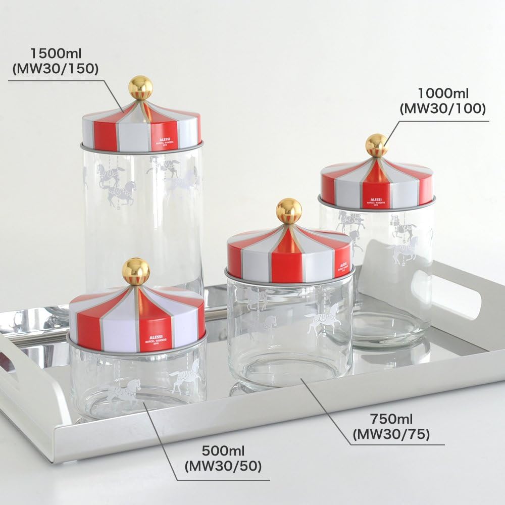Circus MW30/50 Design-Vorratsglas mit Deckel, 10.50 x 10.50 x cm