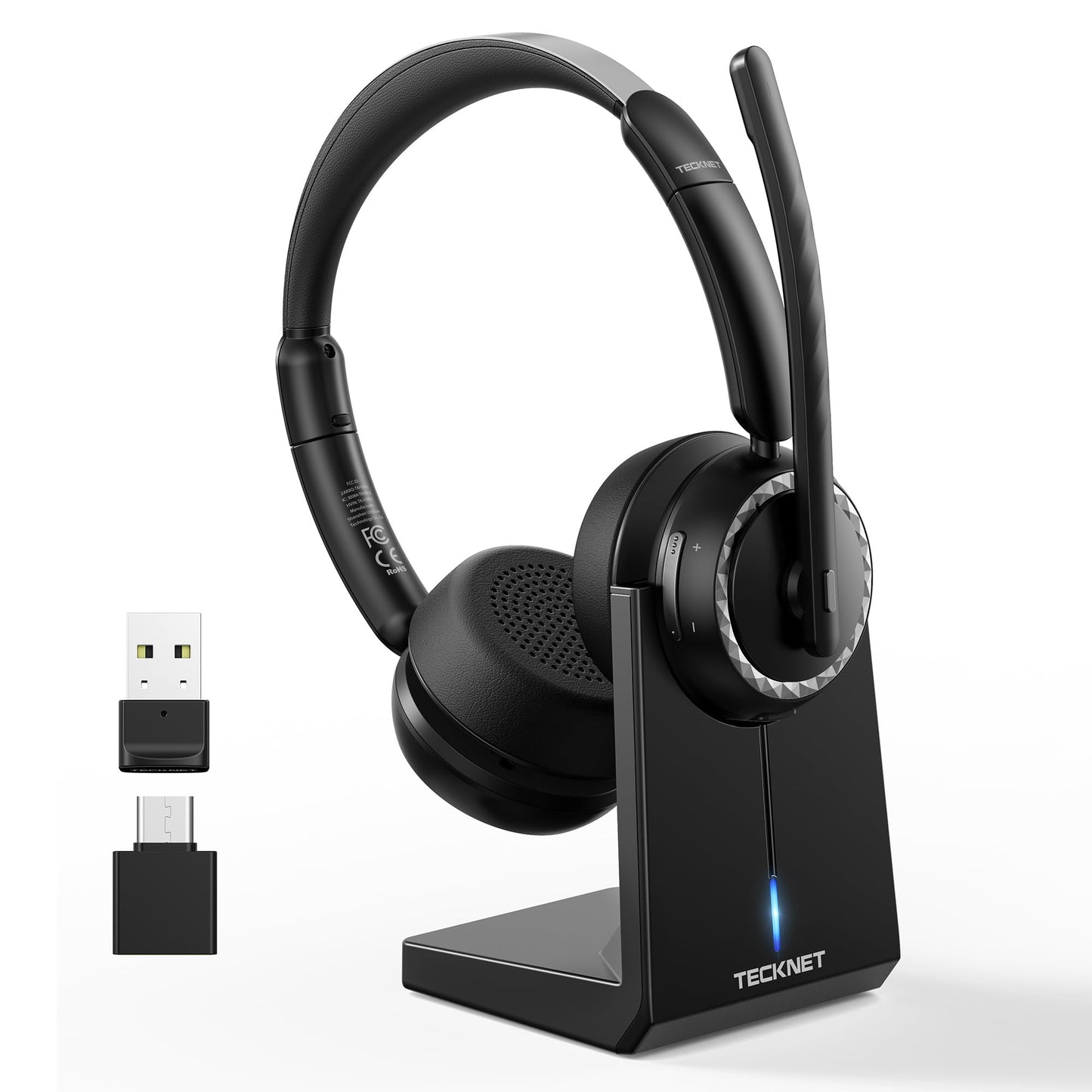 Bluetooth-Headset V5.3, Schwarz