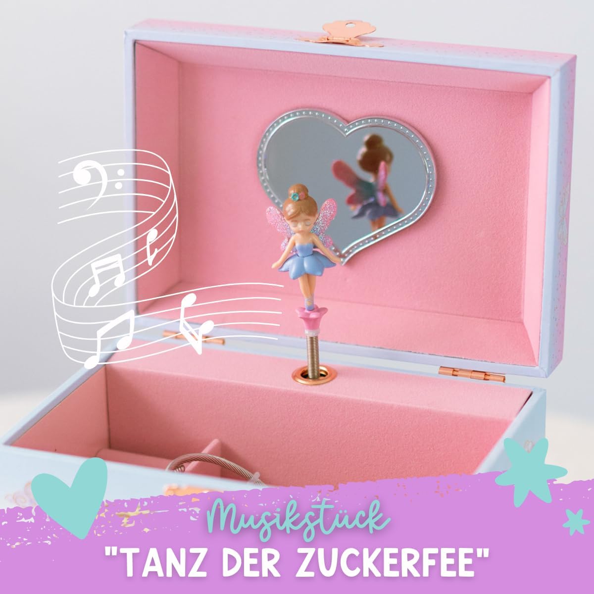 Schmuckkästchen für Mädchen, Feen Prinzessin