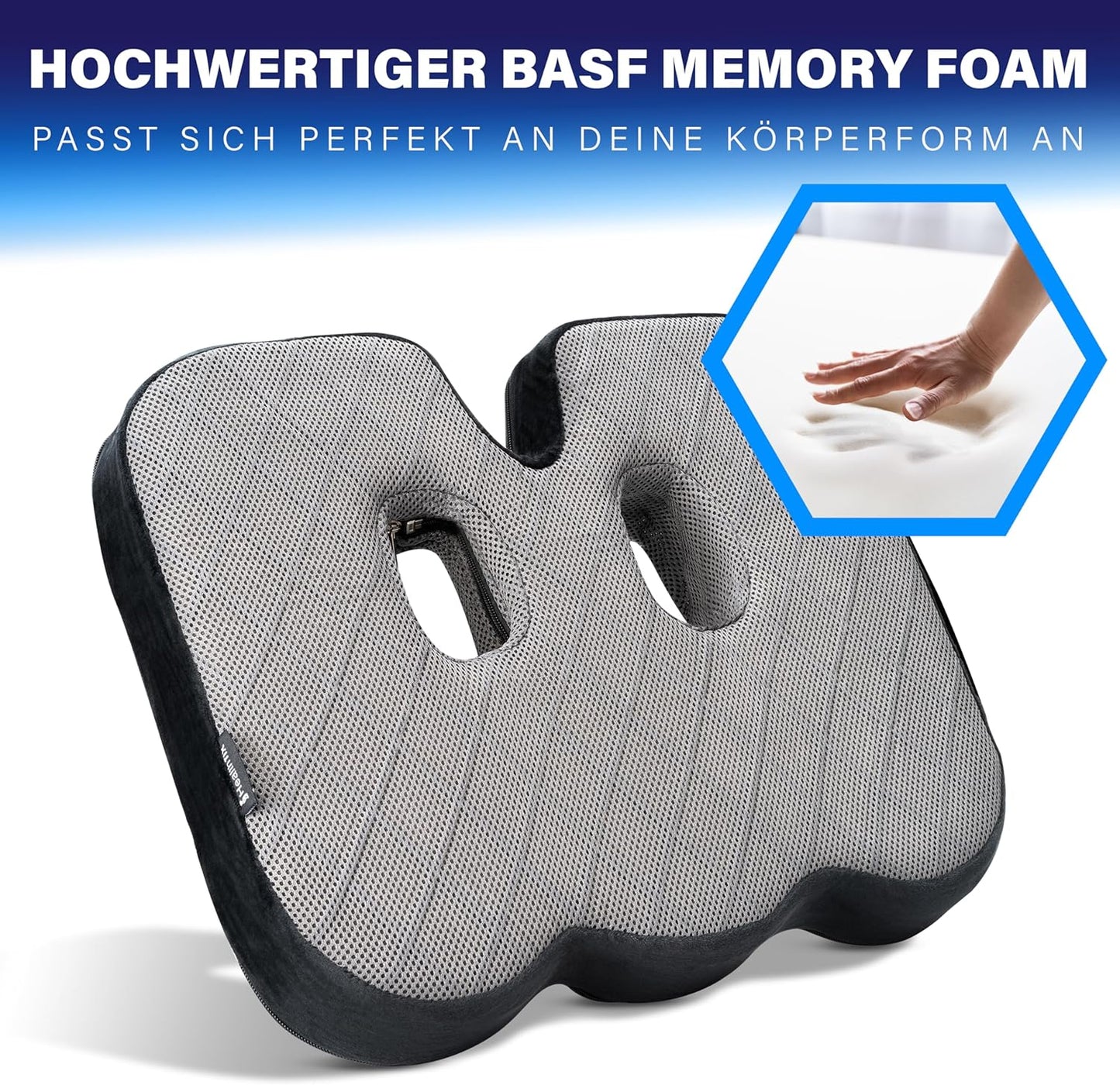Ergonomisches Sitzkissen für Büro, Auto & Co., Sitzkissen
