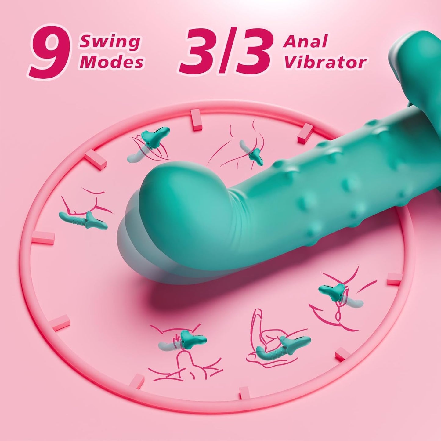 Vibrator für G-Punkt- und Klitorisstimulation, XXL