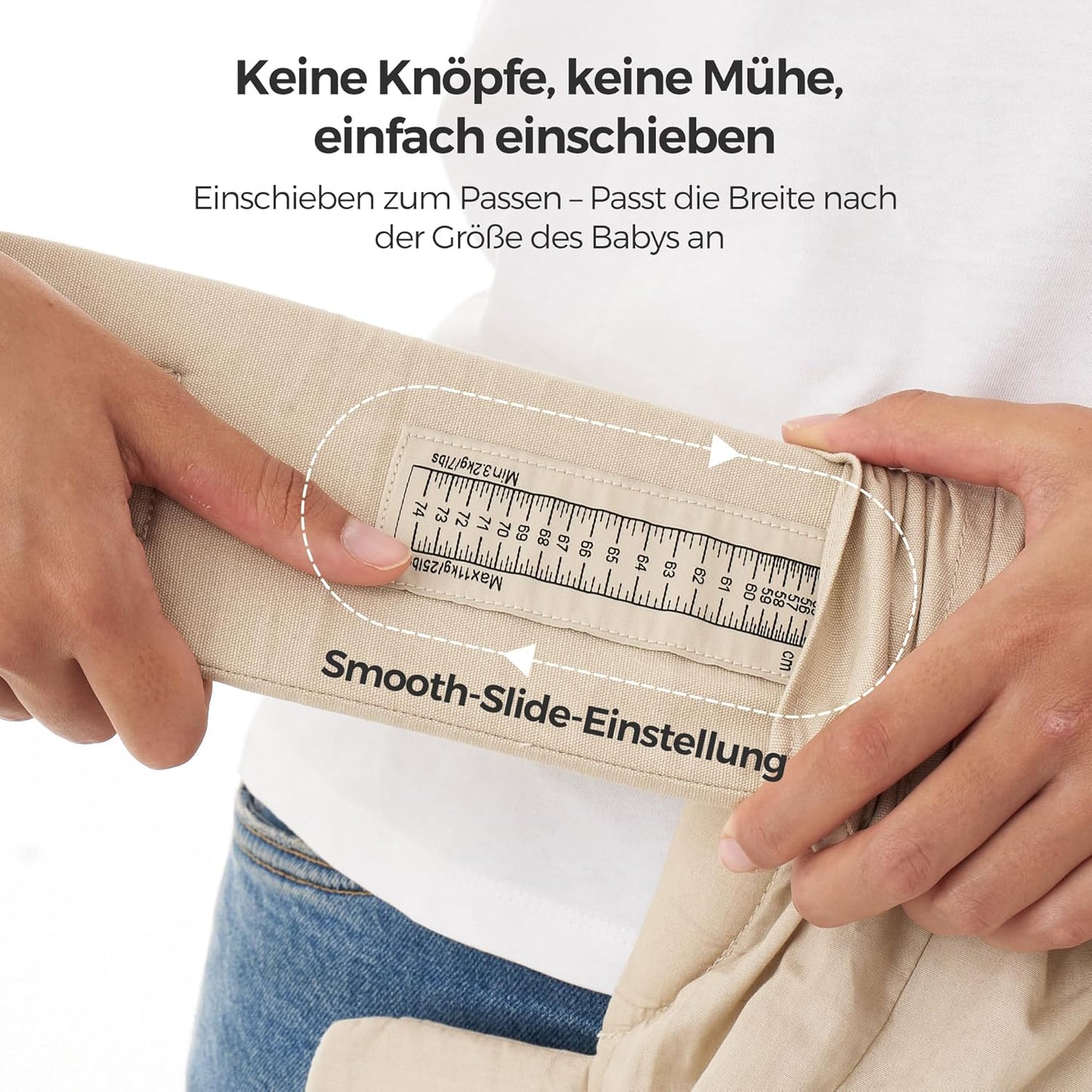 Babytrage für Neugeborene, Khaki