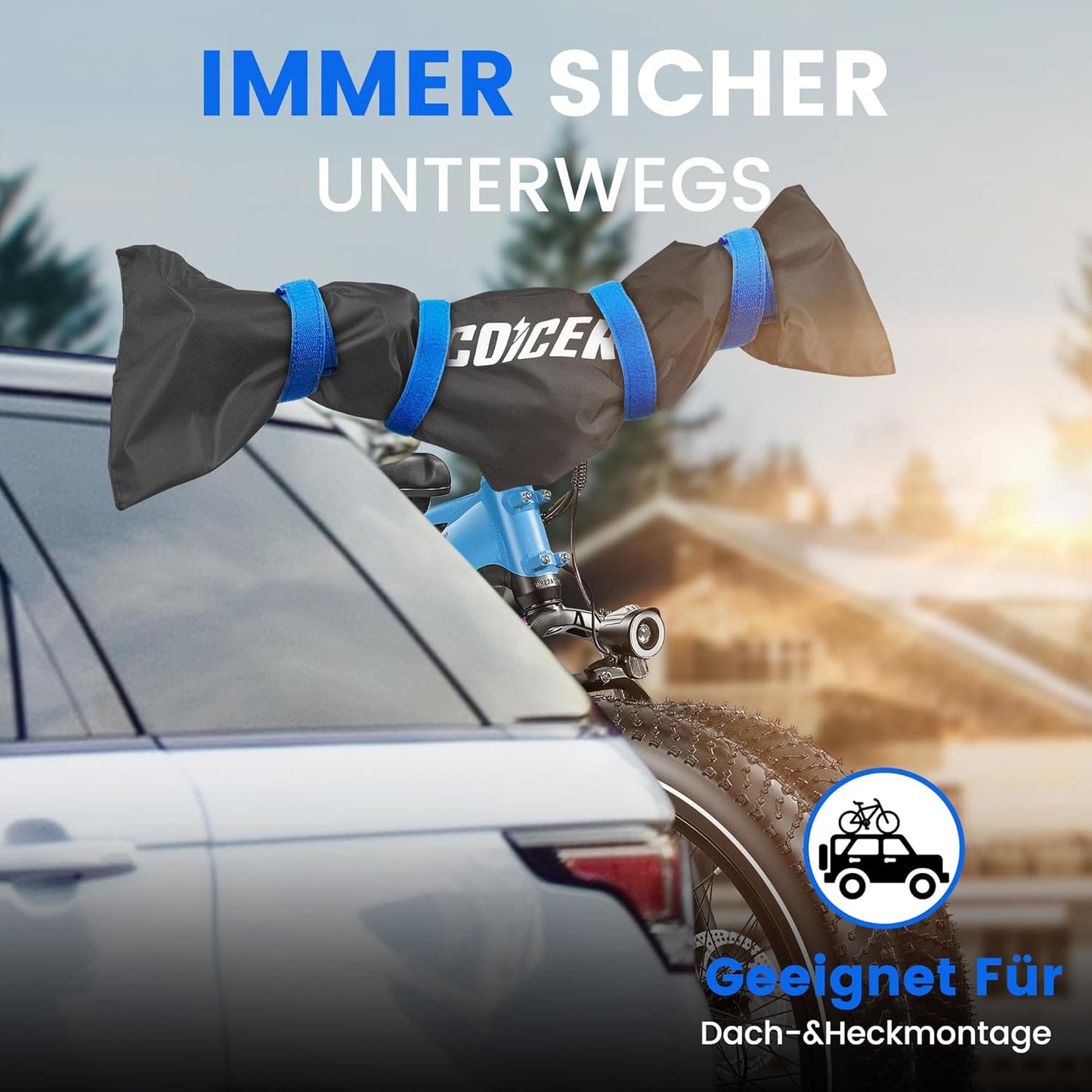 Lenkerschutzhülle Ebike Transportschutz 2er-Set, Blau, 2er-Pack