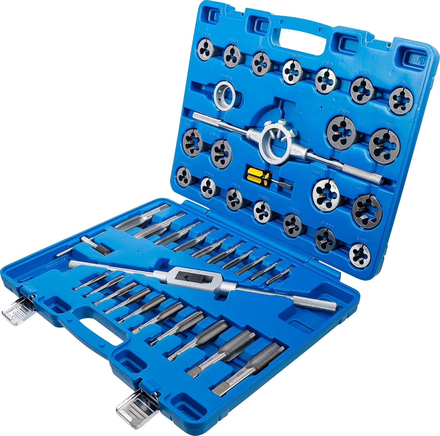 Gewindeschneid-Satz, 45-tlg. | Zoll, 1/4" - 1"