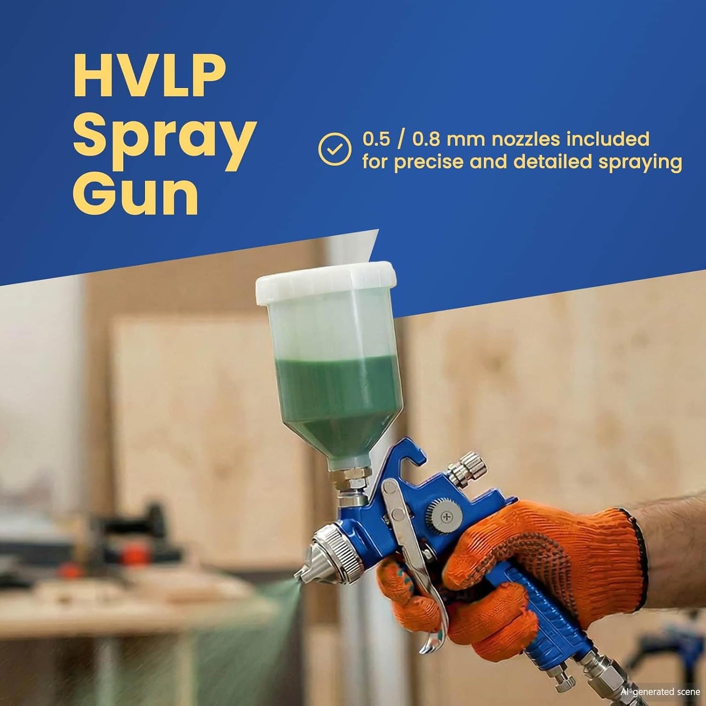 HVLP Farbspritzpistolen-Kit für DIY und Profis