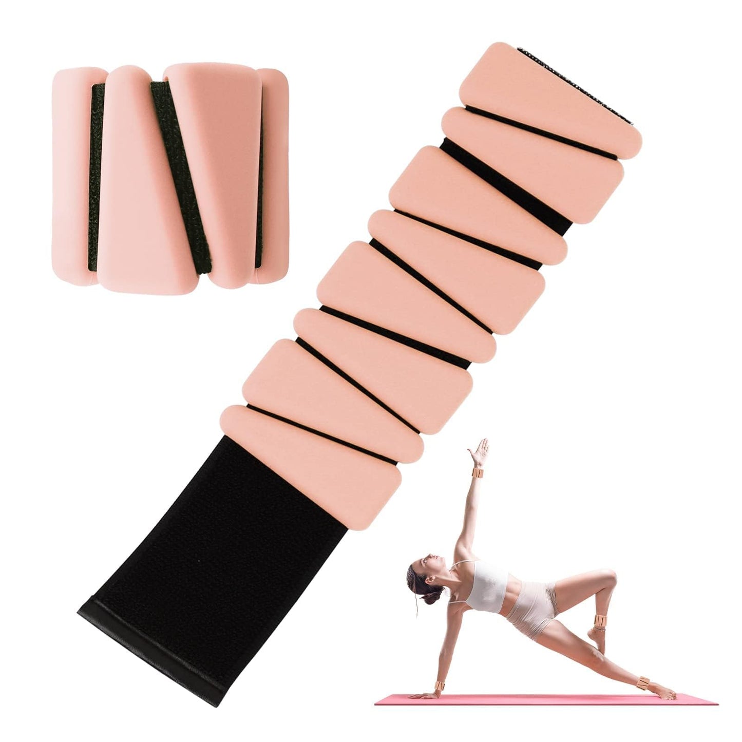 2er-Set Knöchel- und Handgelenkgewichte, Rosa