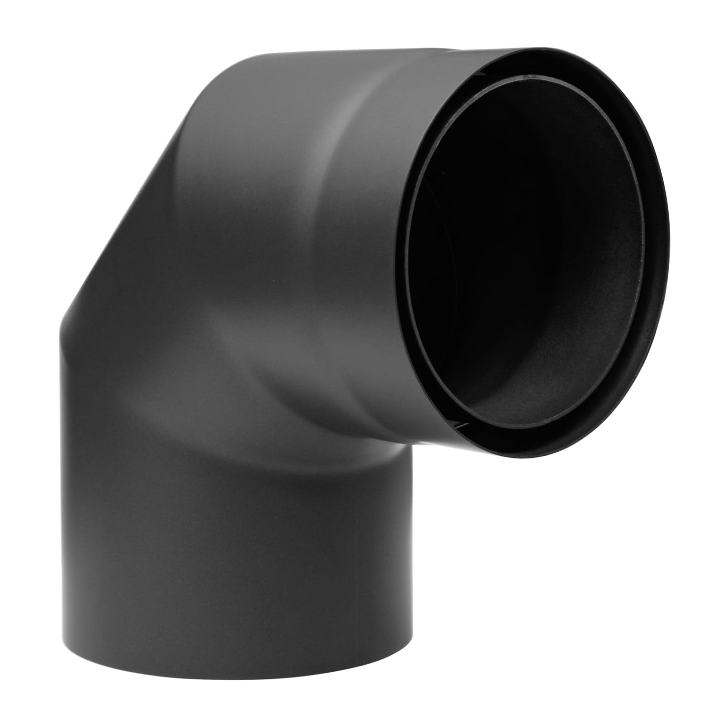 Doppelwandiger Ofenrohrbogen 90° mit Isolierung 150 mm, Ohne