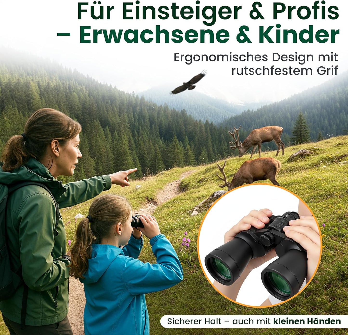 Wasserdichtes Fernglas für Outdoor-Abenteuer