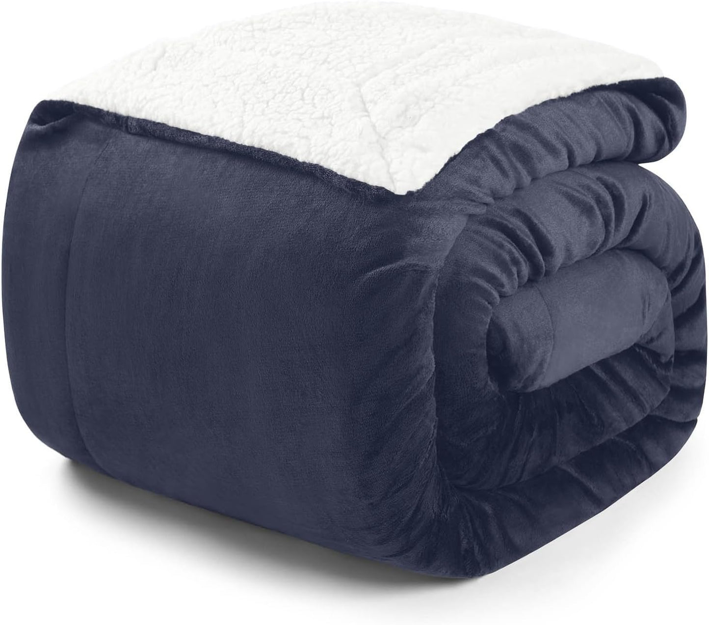 Kuscheldecke, 230 x 270 cm, Dark Ocean Blue - Blau