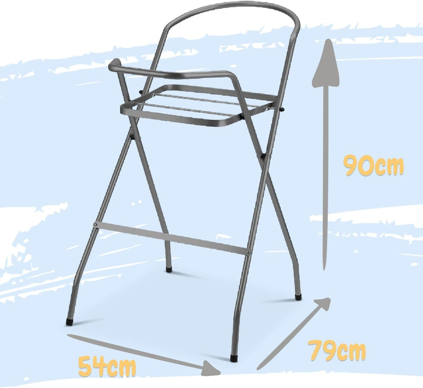 8-teiliges Babybadewanne-Komplettset mit Ständer, 8 - Set Bärchen - weiss