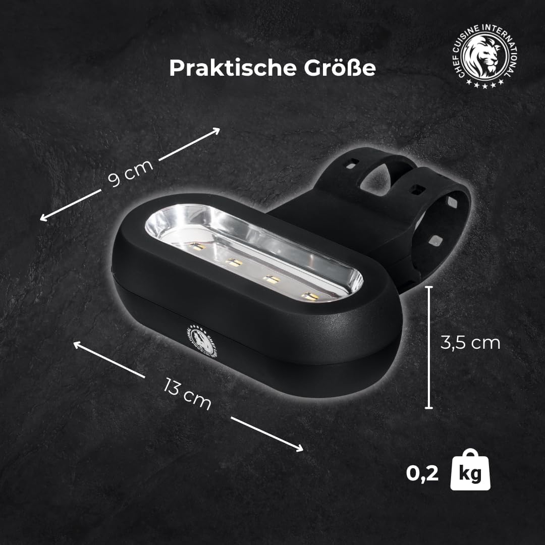 LED Grillbeleuchtung mit drei Helligkeitsstufen