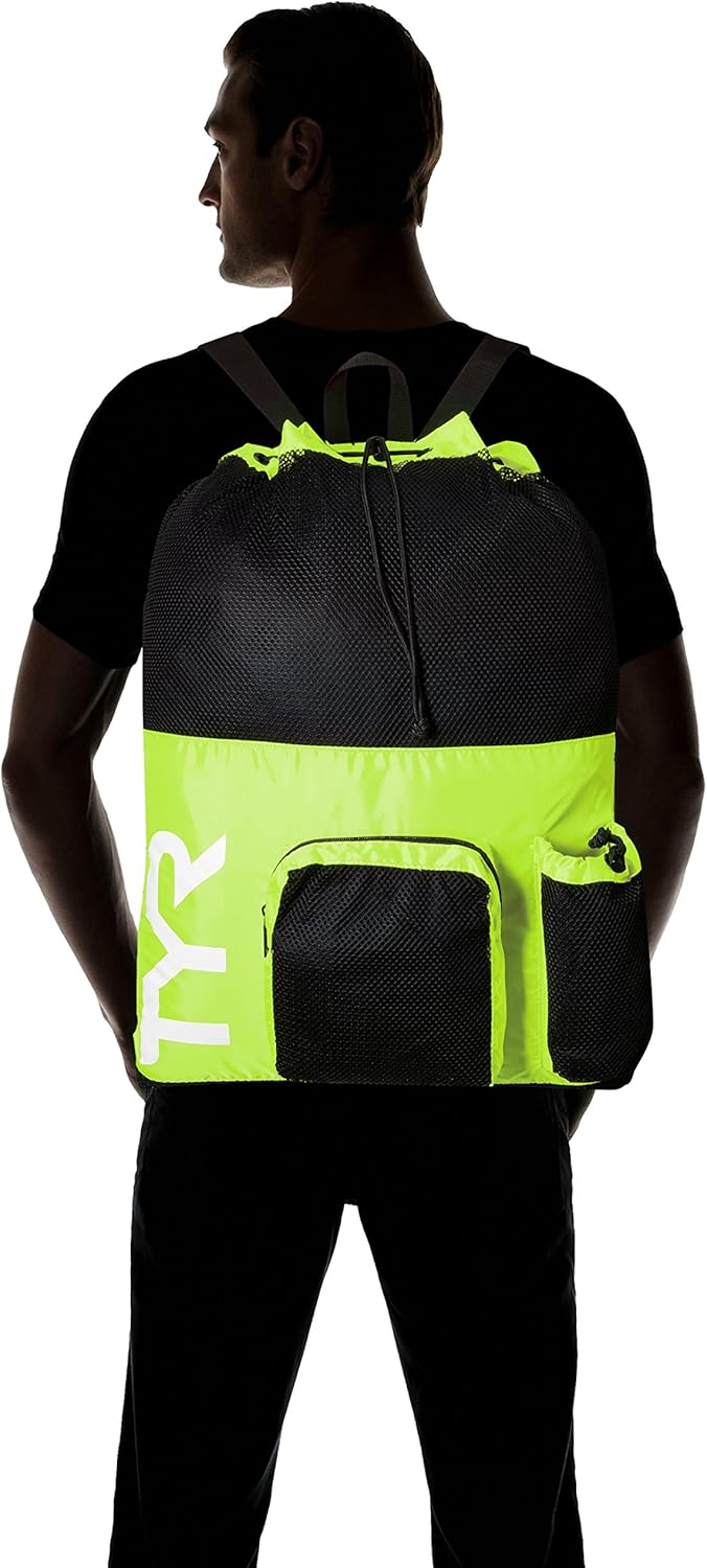 Unisex Big Mesh Rucksack, Einheitsgröße Gelb