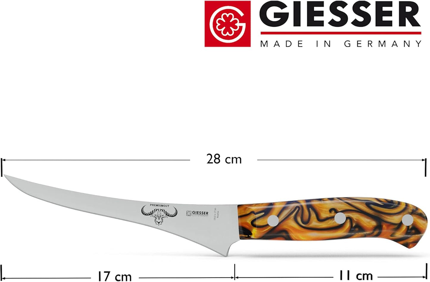 Filetiermesser, 17 cm Filiermesser ; Spicy Orange