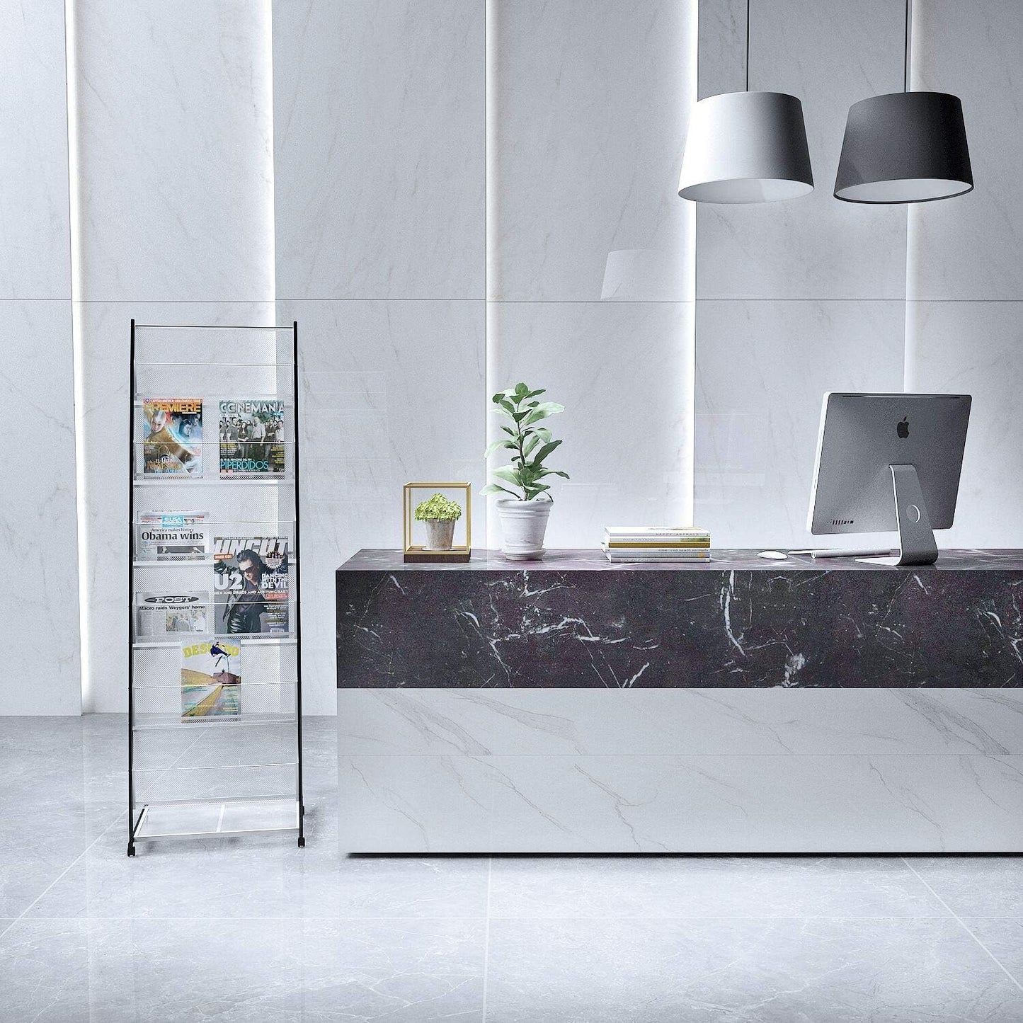 Magazinregal A4 mit 6 Ebenen