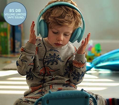 Kinderkopfhörer Bluetooth mit Lautstärkebegrenzung, Blau