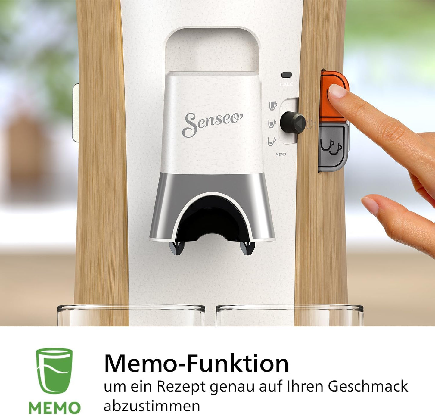 Senseo Select Kaffeepadmaschine CSA240/05 mit Memo-Funktion, Nur Maschine Seidenweiss