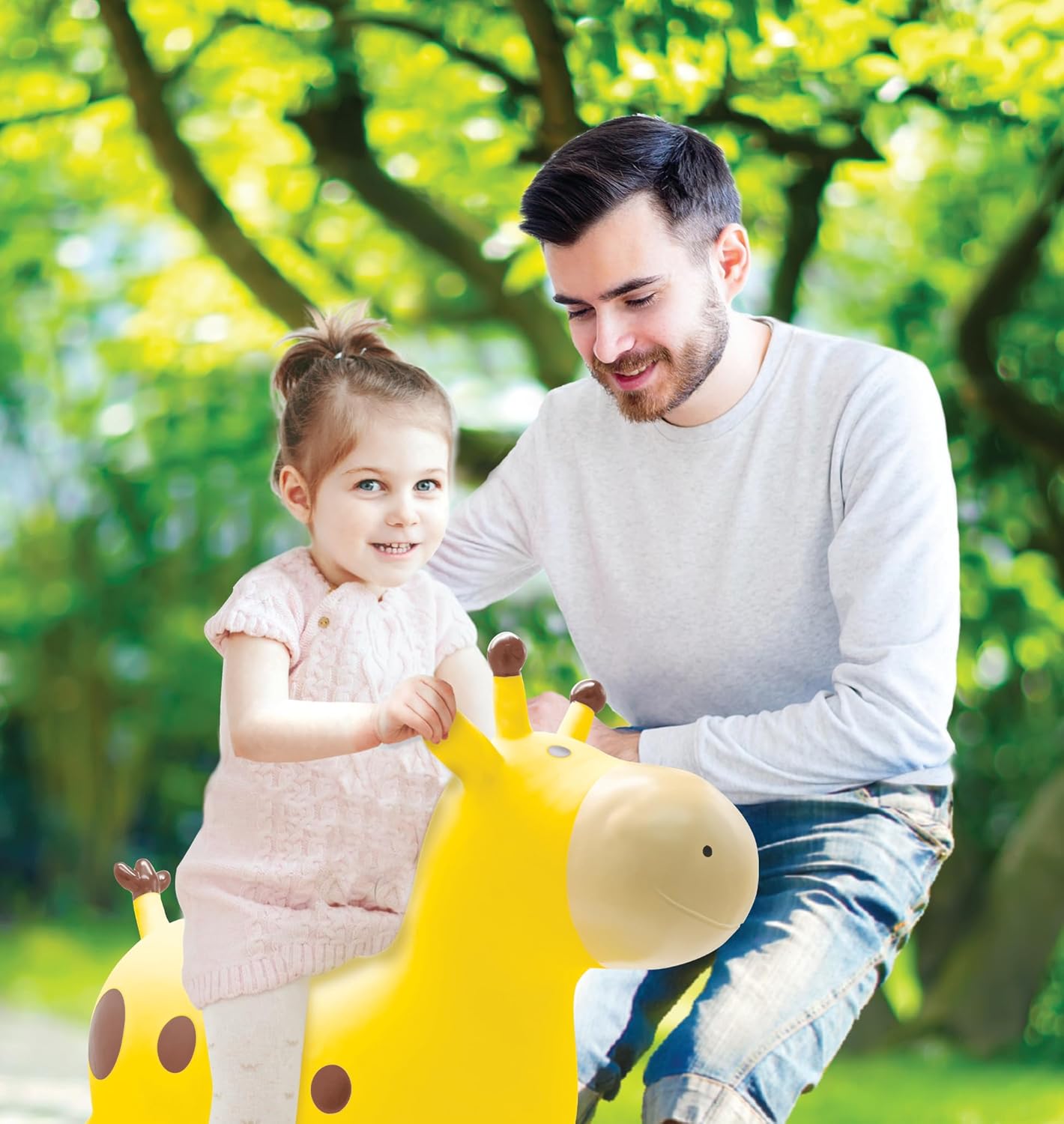 Giraffen-Hüpftier für Kinder, Giraffe _A