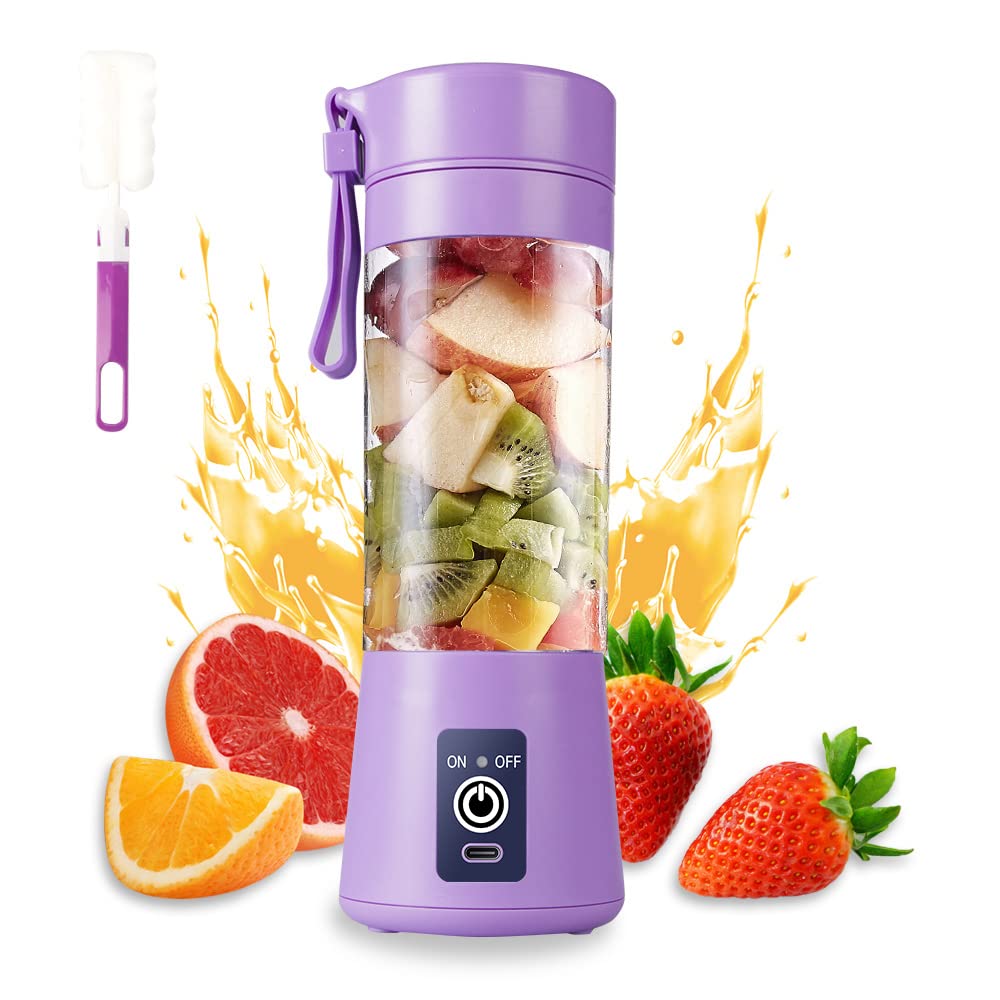 Tragbarer USB-Smoothie-Mixer, Helles Lila
