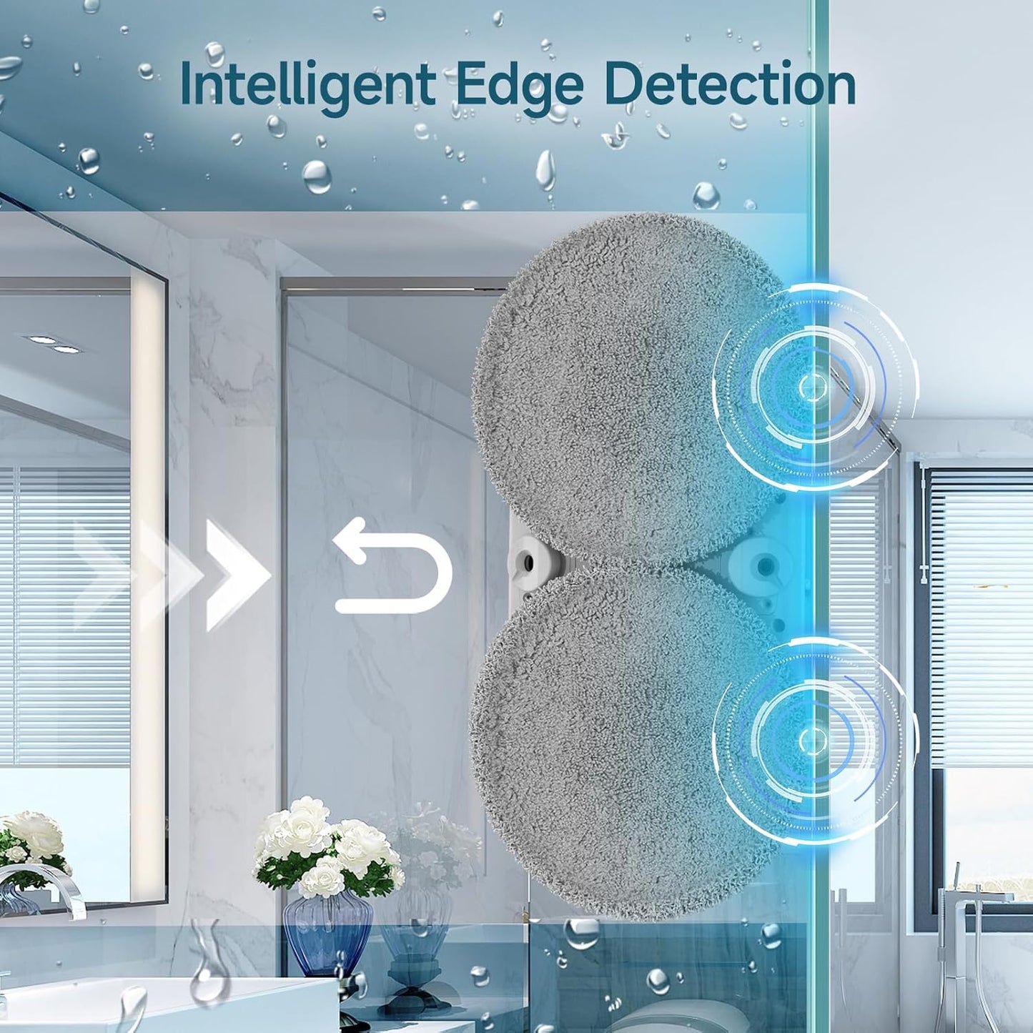 Fensterputzroboter E300 mit Sprühsystem